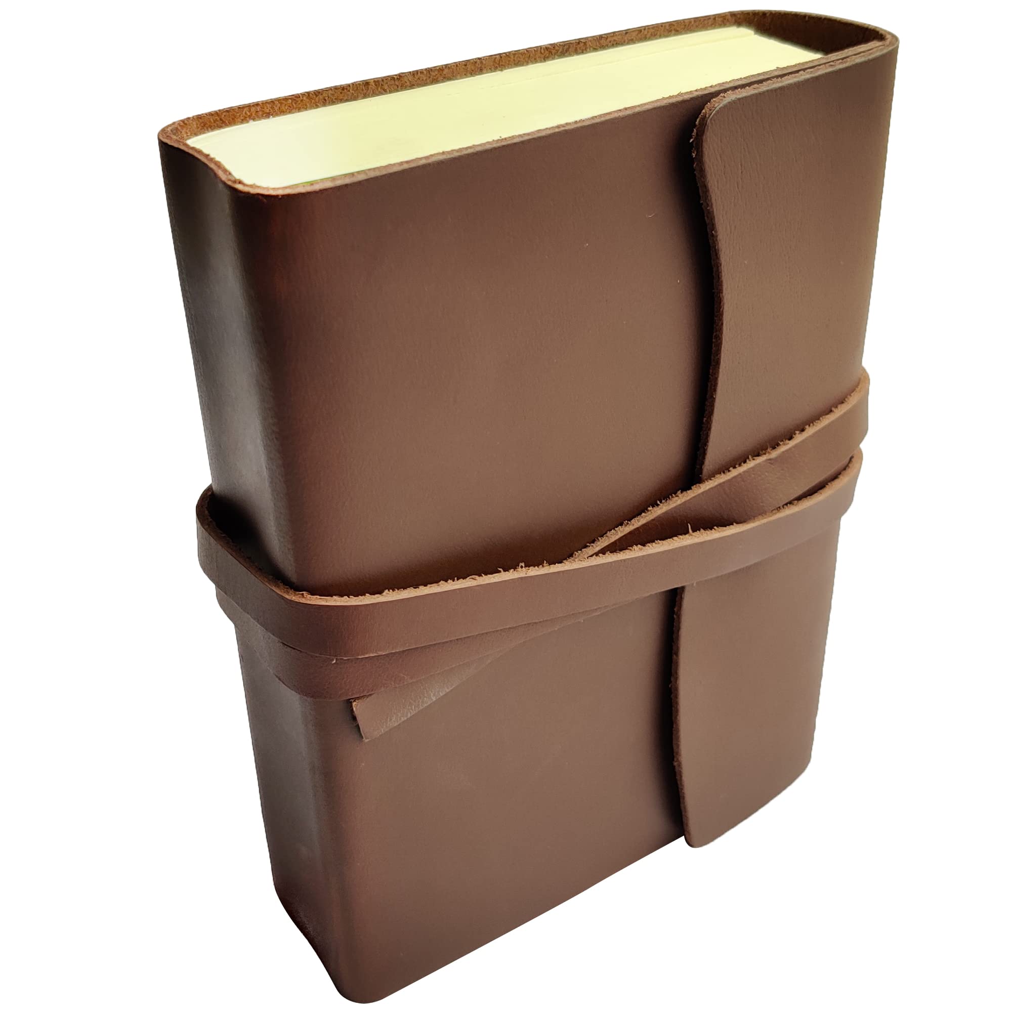 RUSTIC TOWN Full Grain Leather Handmade Lined Journal To Write In Notebook Diary For Men Women Writers Artist Poet Gift For Him Her, 180 Pages