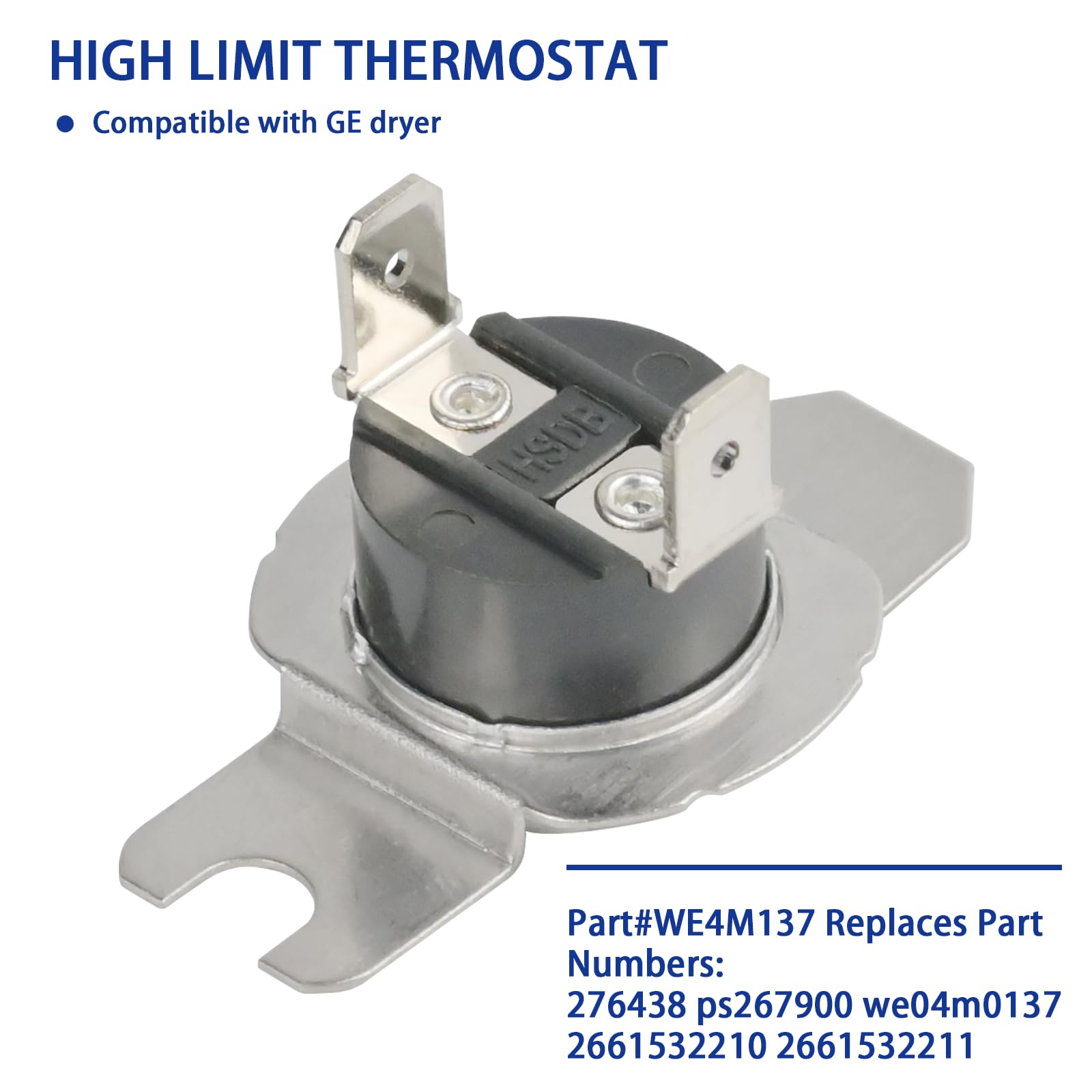 Amazon.com: WE4M137 for GE Dryer High Limit Thermostat Fuse Parts  