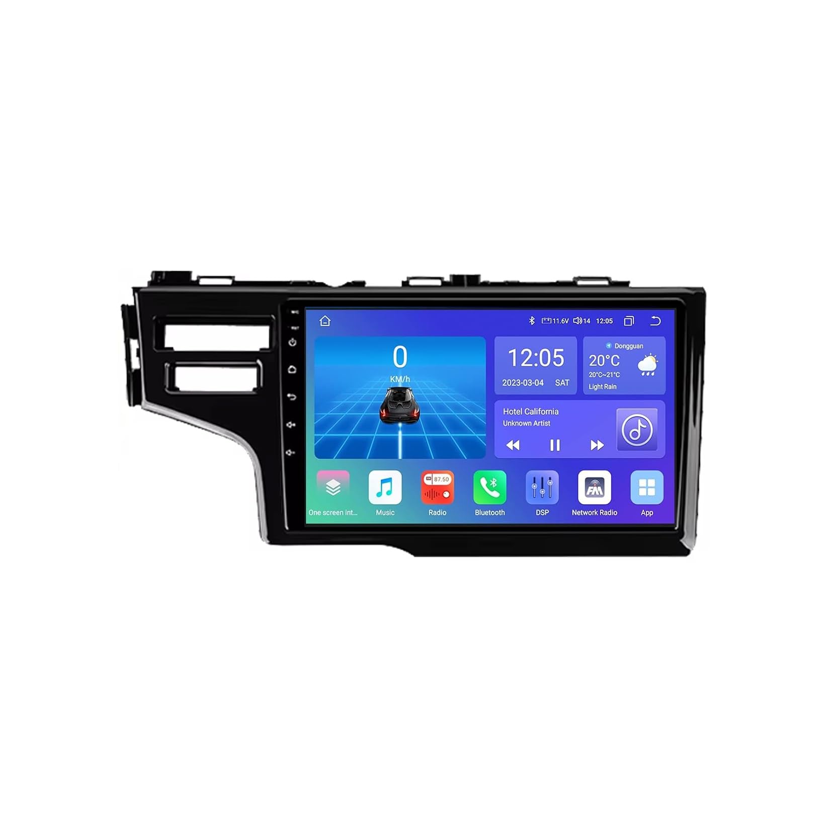Android 9-calowy ekran dotykowy radio samochodowe stereo do Honda Jazz 3 2015-2020 z Carplay Android automatyczna nawigacja GPS z BT WiFi USB Mirror Link FM, części samochodowe (2+32G)
