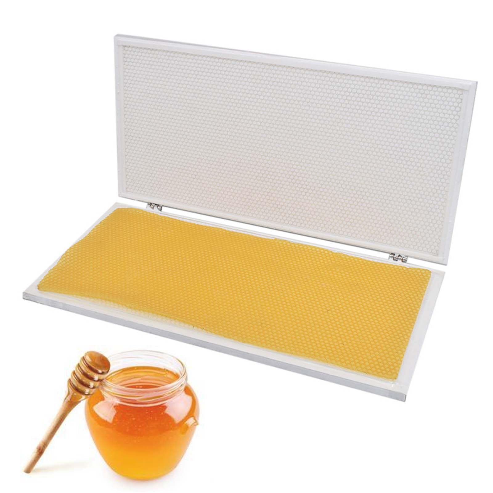 Tragbare Manuelle PräGemaschine für Bienenwachs-MittelwäNde, Antihaftbeschichtete Silikonform für Die Hobbyimkerei Und Die Herstellung Von Bienenwachskerzen 4.9mm