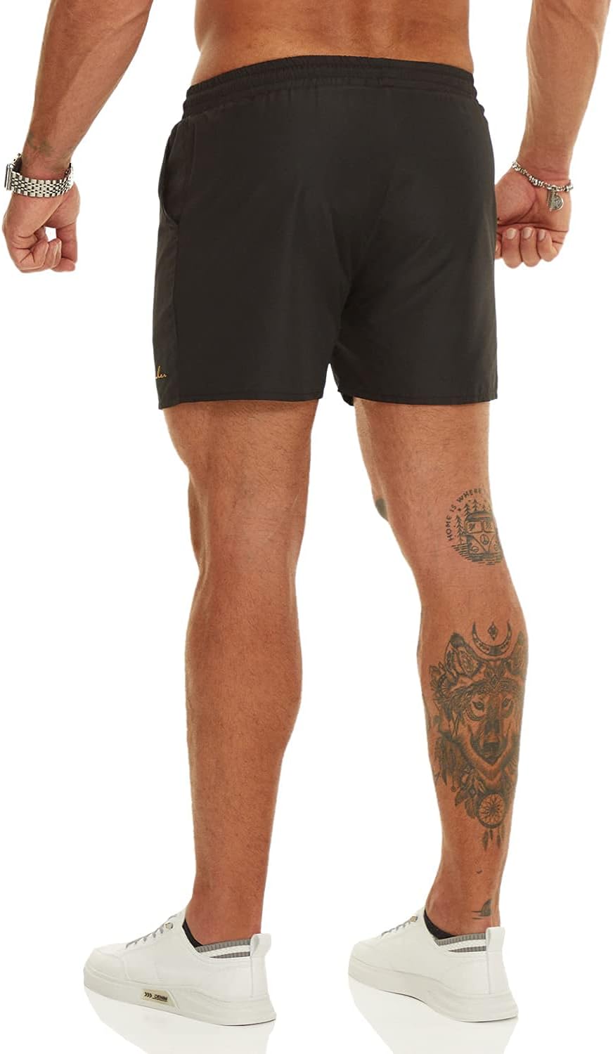 Ouber Men's Light Athletic Short Workout Quick Dry Shorts for Running Swimming Gym Training Shorts - Image 4