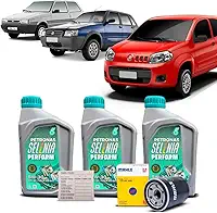 Kit Troca de Oleo 5w30 e Filtro Fiat Uno/Mille 1.0 8v 2001 a 2021 Fire/Fire Evo