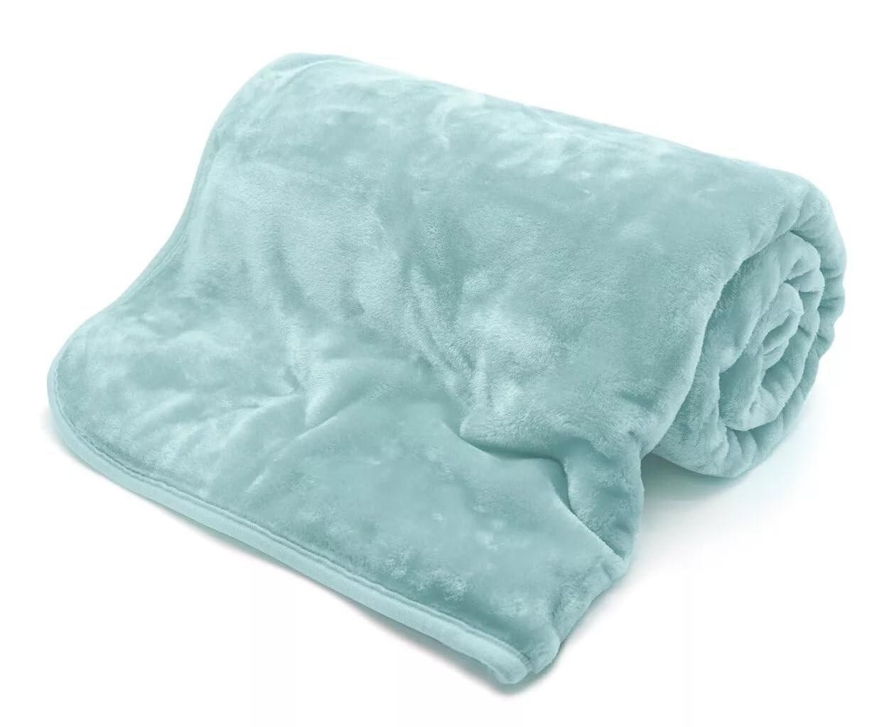 Luxury Faux Fur Mink Throw Blanket – Super Soft Warm Furry Sofa & Bed Throw, Large Double & King Size (Duck Egg, King(200x240cm))
