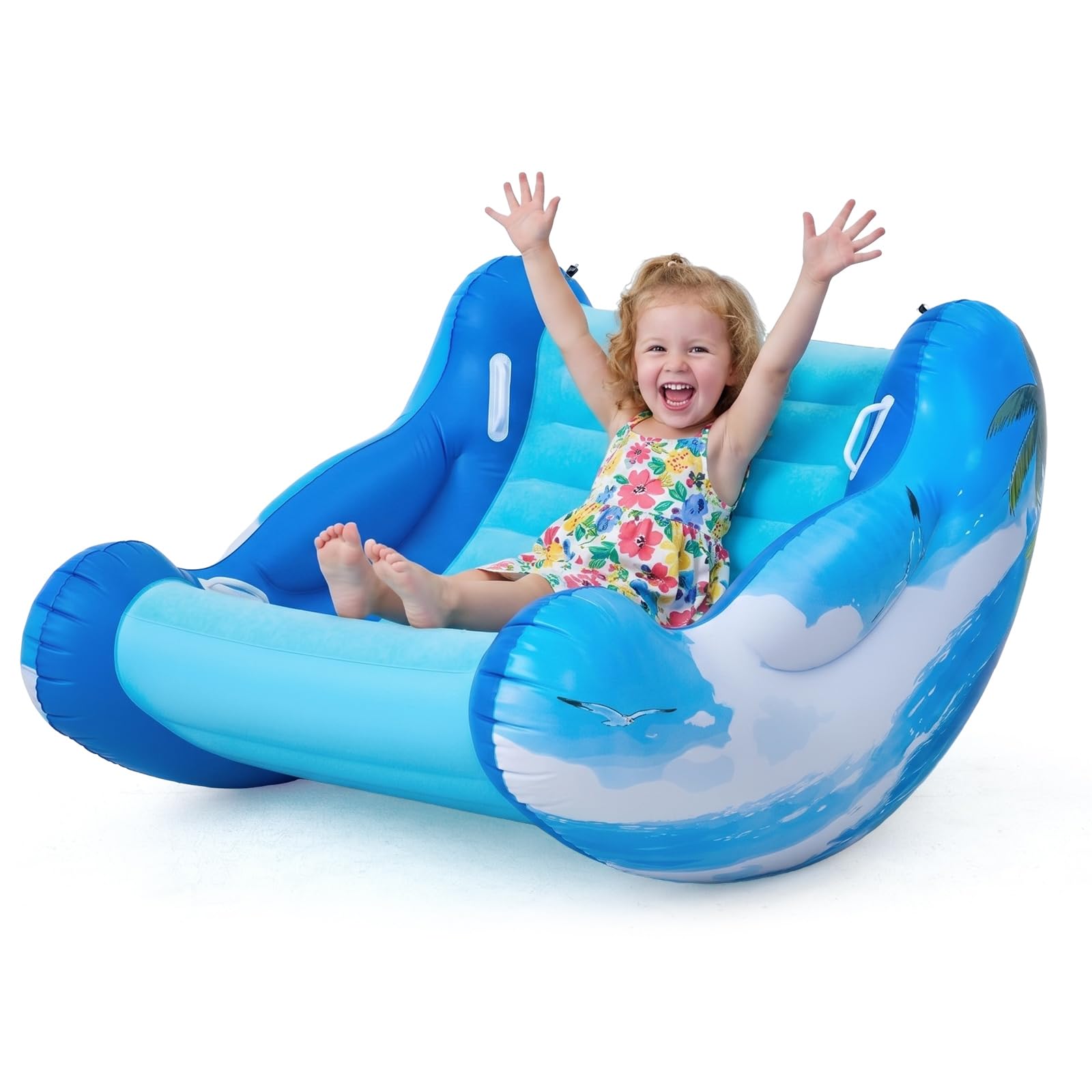 Sillón mecedor para niños – Azul