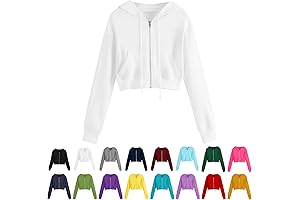 Bape Hoodie for Girls - White Cropped Zip Up Hoodie