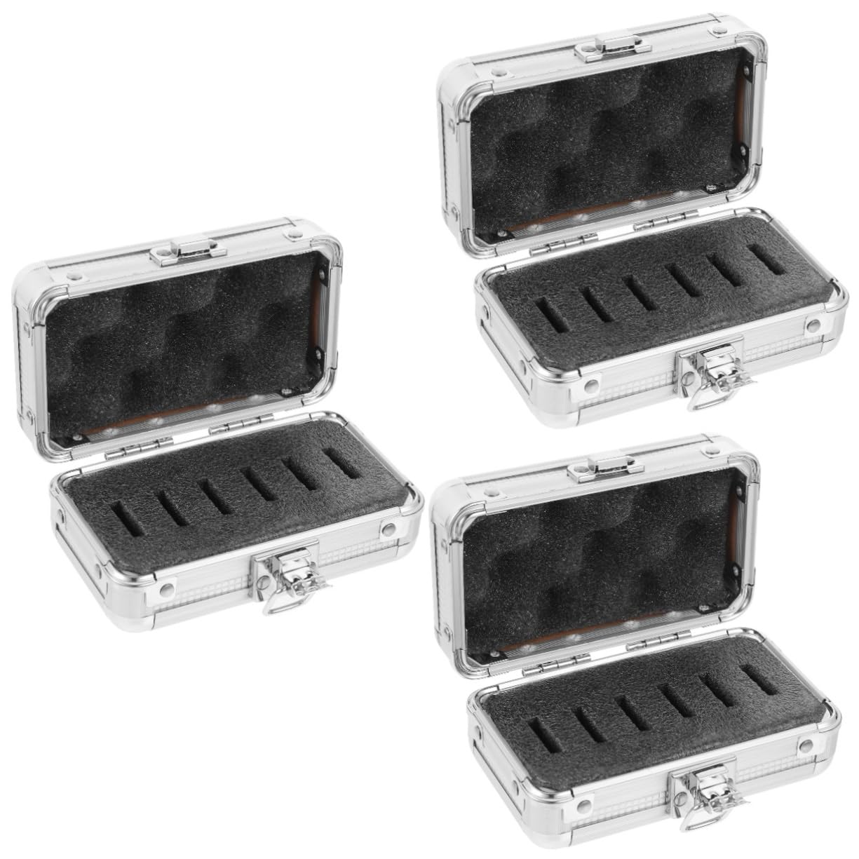 CAXUSD 3pcs Box Telescope Filter Case Aluminum Alloy Hard Case Eyepieces Storage Filter Holder Travel Bag