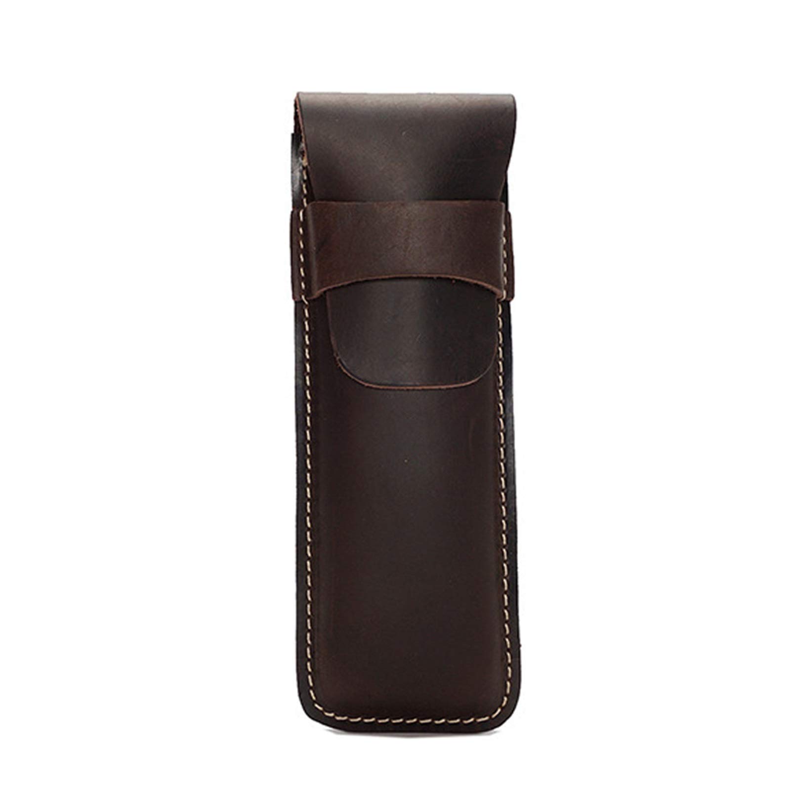 Astucci per matite, articoli per la casa e l'ufficio per la scuola Astuccio per matite in pelle vintage Custodia per matite in morbida pelle Portapenne Custodia protettiva per tasca (marrone scuro,