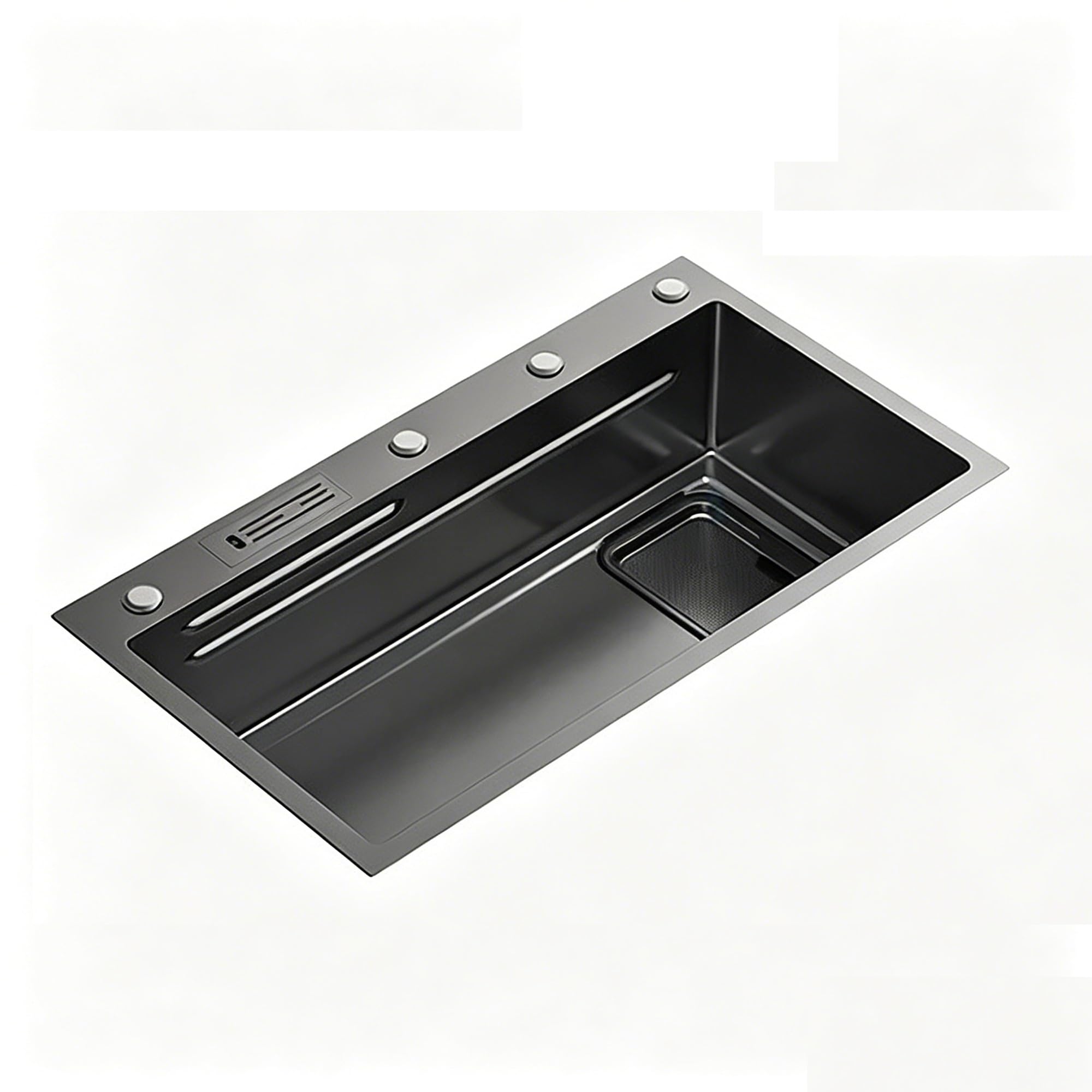 SC Kitchen Sink, Stainless Steel Single Bowl, with A Strainer, Suitable for Washing Vegetables and Dishes(680mm)