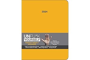 Unfu*k Yourself Calendar 2023-2024: 12-Month Monthly/Weekly Organizer Planner to Escape Mental Clutter