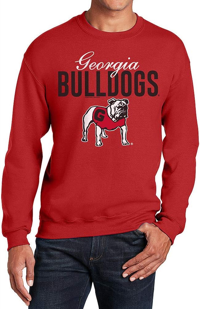 Elite Fan Shop NCAA Men's Team Color Crewneck Sweatshirt Arch