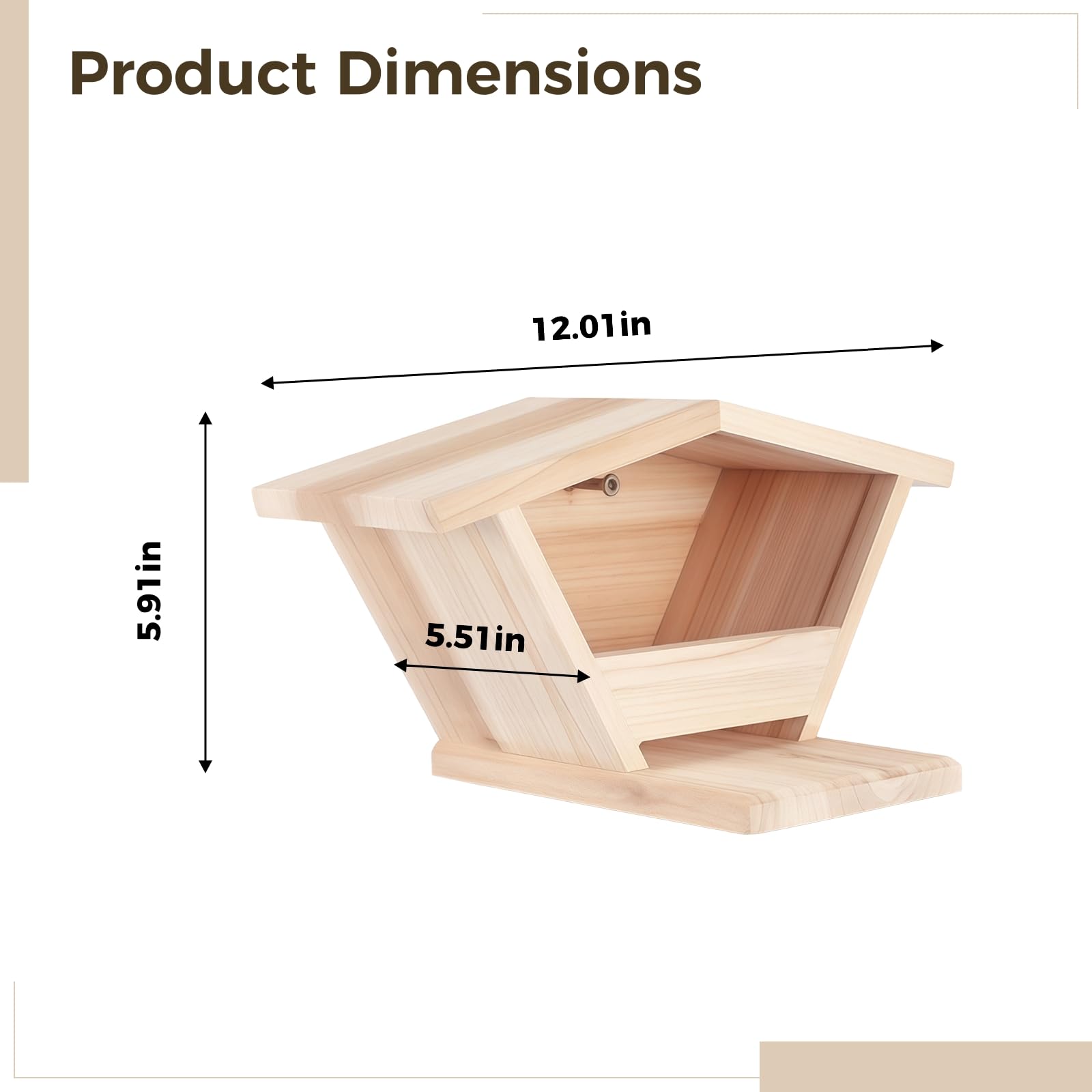 Caja de anidación de paloma de luto, casa de pájaros de paloma de madera para exteriores, techo inclinado para drenaje de lluvia, hábitat de paloma colgante al aire libre, casas de paloma fáciles de