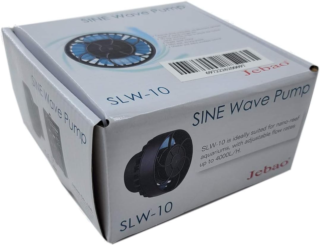 Jebao SLW Wave Maker Flow Pump with Controller for Marine Reef Aquarium (SLW-10, 1065 GPH)
