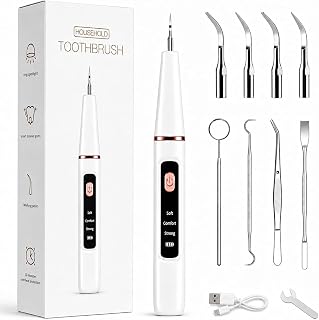 Kit Garaldentist De Limpieza Dental Para Sarro, Cepillo Dental Ultrasonico Portatil Para Limpieza Profunda, 2 Puntas Distintas, Con Luz Led, Ideal Para Tu Mascota