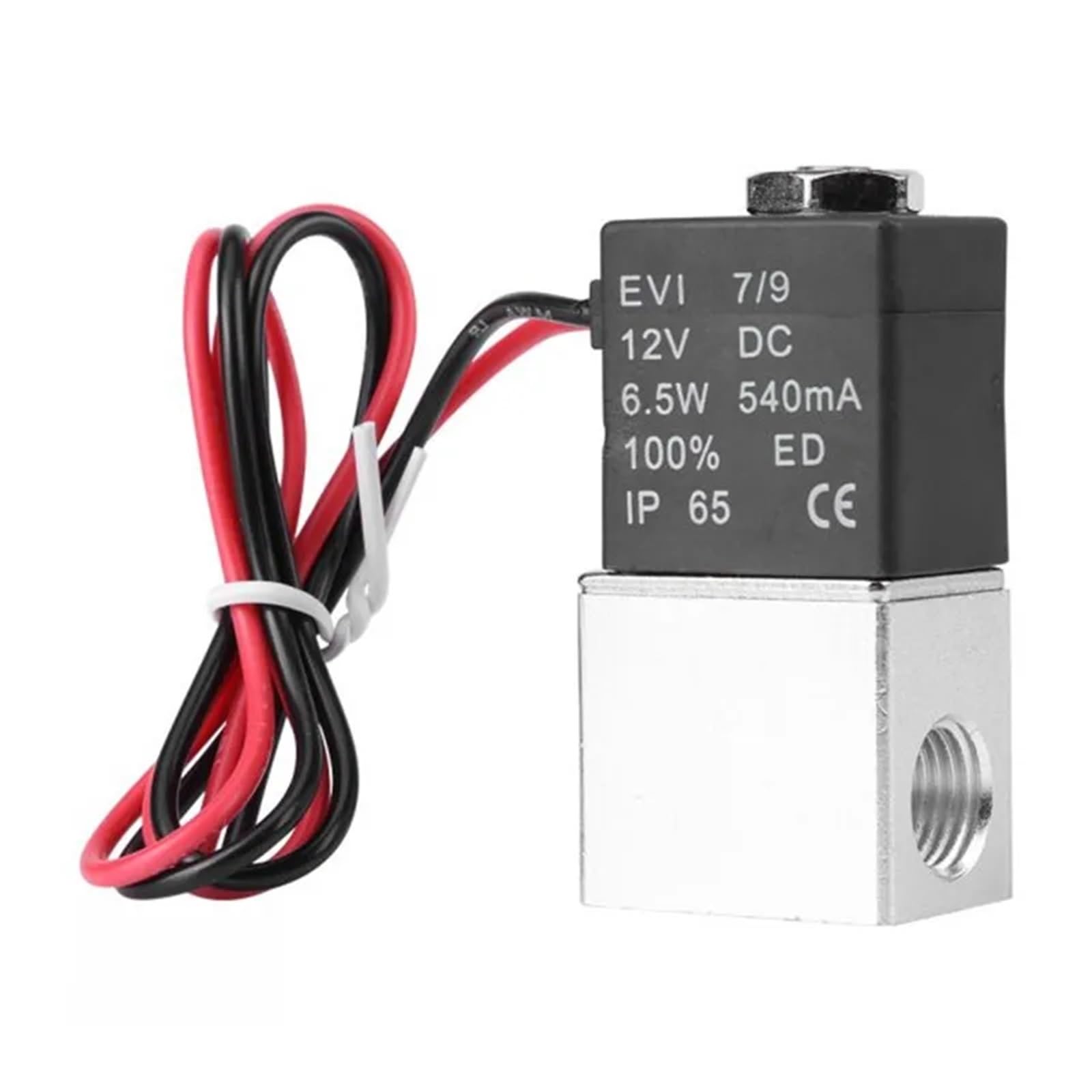 Válvula Solenoide 2V025-1/8 de 1/8 pulgadas DC24V válvulas neumáticas de acción directa normalmente cerradas de 2 vías 1 Uds