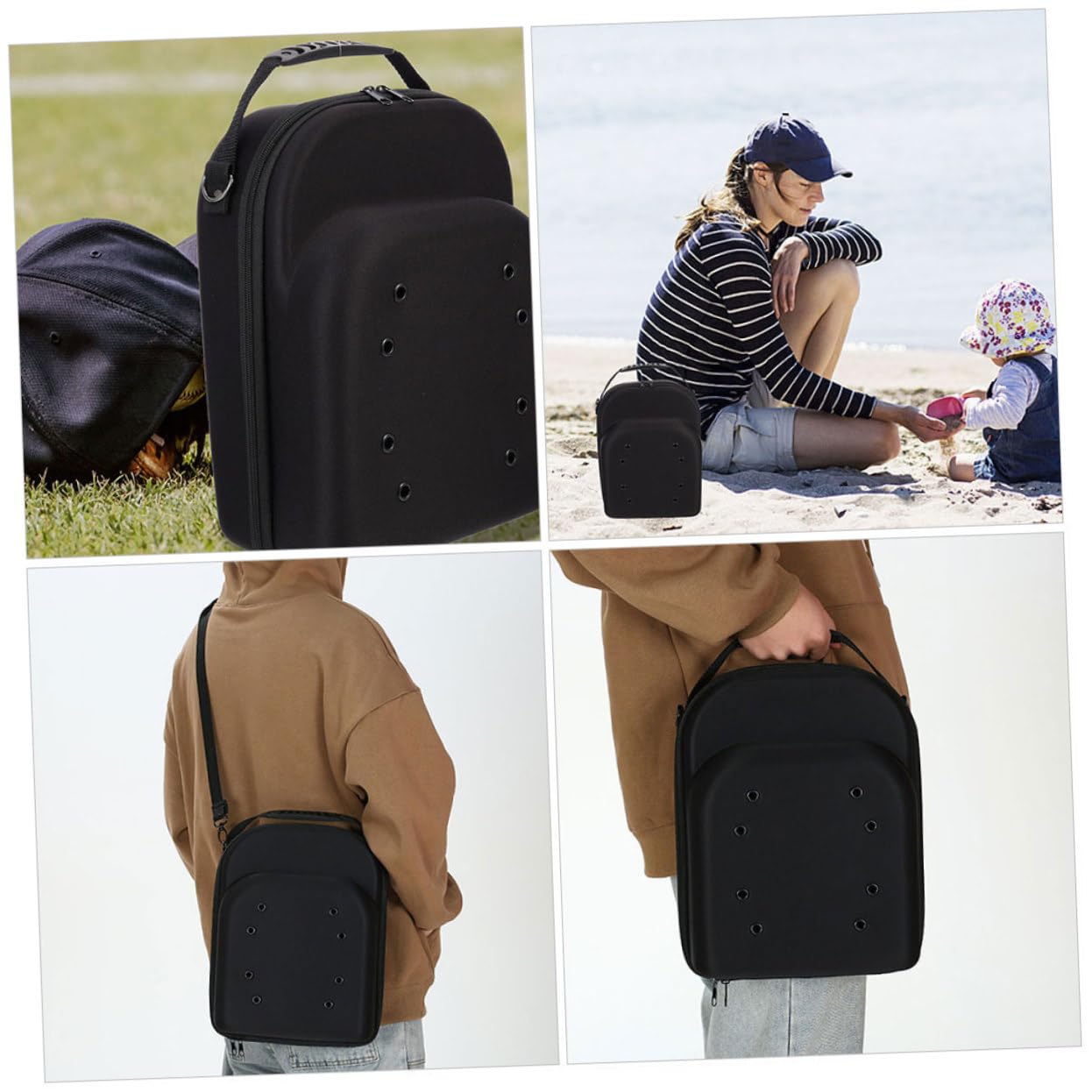 2piezas Organizador De Viaje Para Sombreros Funda De Almacenamiento Caja De Transporte Para Gorras De Béisbol