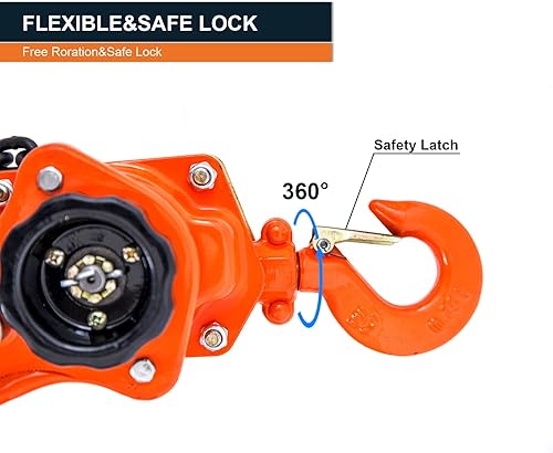 Miniatura 4 de Polipasto de cadena de palanca de 1650 libras, 10 pies, 3/4 toneladas vienen a lo largo de los polipastos de tracción de trinquete para elevación