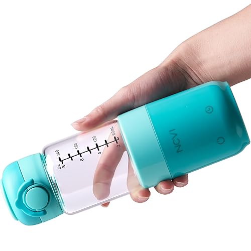 Miniatura 9 de NCVI Calentador de botellas de vidrio portátil para viajes de bebé sobre la marcha, calentador de leche materna USB para automóvil, alimentado por