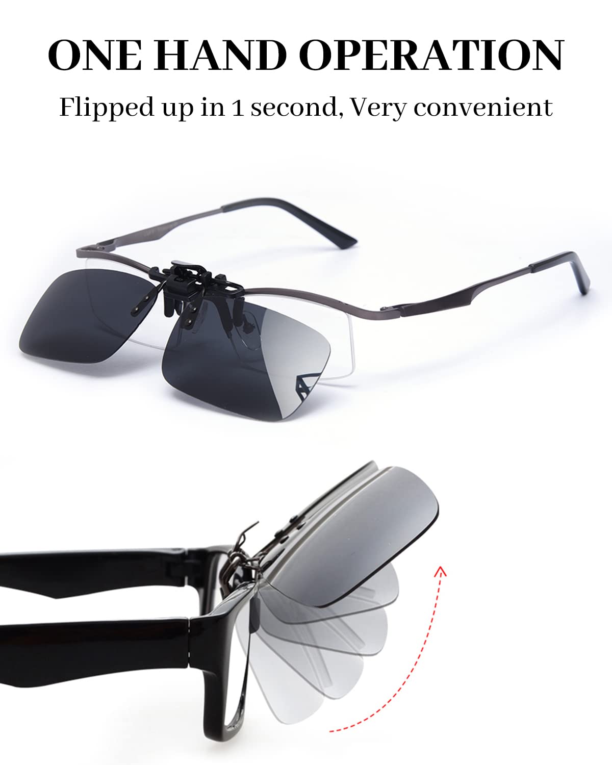 LUFF 2-pak klipsy okulary przeciwsłoneczne HD Day+noktowizor okulary przeciwsłoneczne, noktowizor okulary do jazdy antyodblaskowe dla mężczyzn/kobiet odpowiednie dla bezpieczeństwa jazdy w nocy