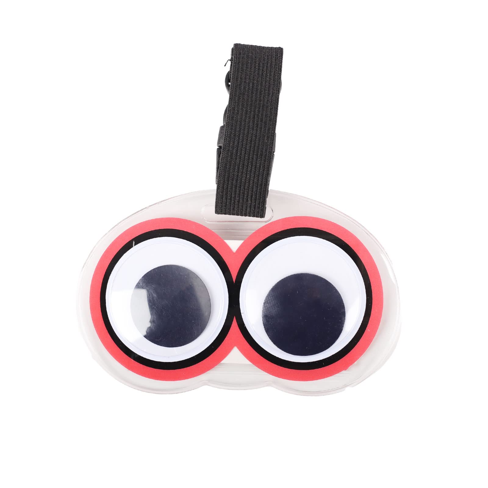 Eyes Luggage Tags - 1 Pack Cute Luggage Tag Unique PVC Travel Baggage Bag Tags Suitcase Identify Labels Luggage Tags for Suitcases (red)