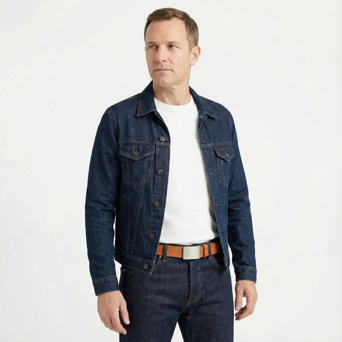 BELTINGER Gürtel aus Vollrindleder 4,0 cm | Jeans-Gürtel für Herren 40mm | Jeansgürtel mit Koppel