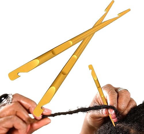 Herramienta de entrelazado, para rastas Microlock, herramientas de reapriete sin esfuerzo para rastas y hermanas, peinados, agujas de ganchillo de