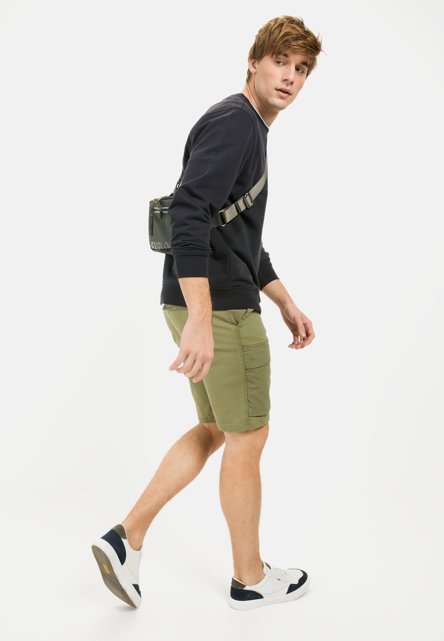 camel active Herren Cargo Shorts mit Ripstop-Kontrast