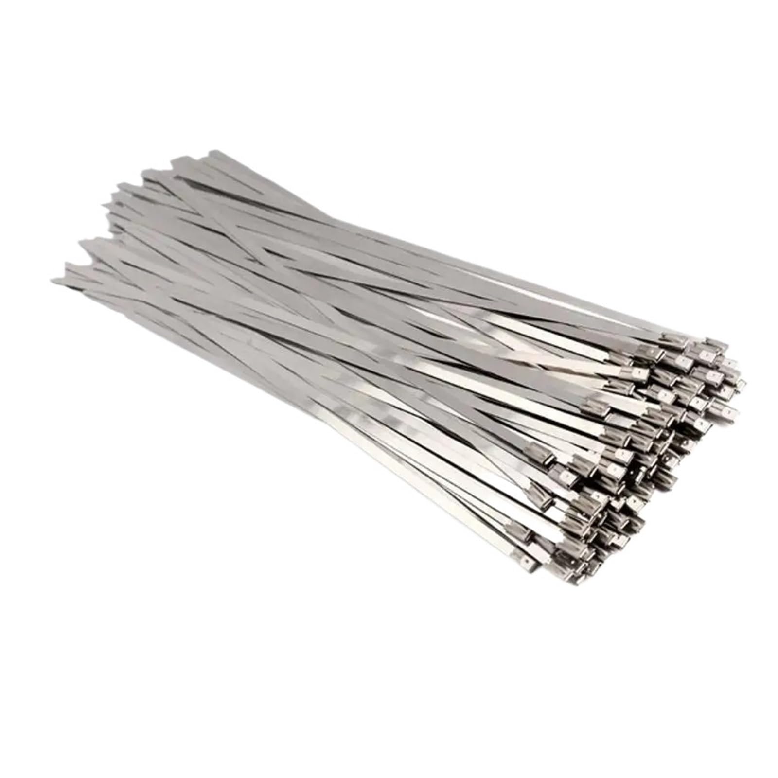 LYVQZPWLRcâble en acier inoxydable, Lot de 100 serre-câbles métalliques en acier inoxydable 304 avec verrouillage automatique de 4,6 mm, antioxydants et multifonctionnels(4.6x250mm)