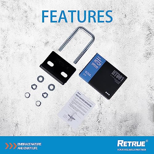 Retrue Hitch Tightener, Hitch Stabilizer Heavy Duty Anti-Rattle Clamp For 1.25" And 2" Hitches, Reduce Movement From Hitch Tray Cargo Carrier Bike Rack Trailer Ball Mount, Rust Free #TOP6