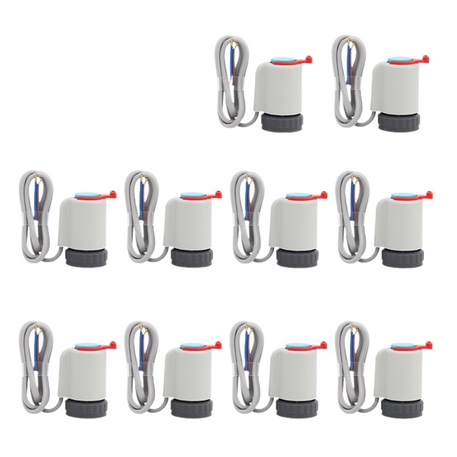 230V normalnie zamknięty NC M30x1,5mm elektryczny siłownik termiczny do ogrzewania podłogowego TRV termostatyczny zawór grzejnikowy(10 Piece 230V NC)