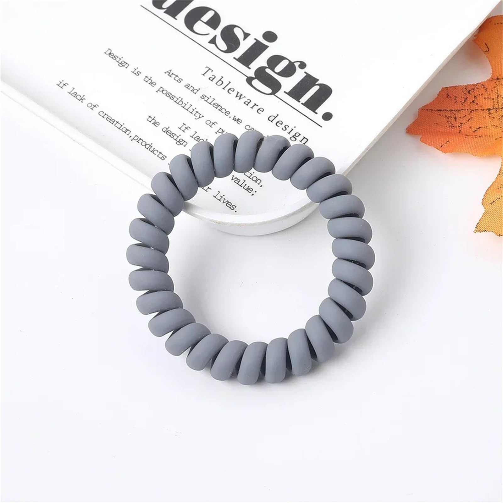 Elastici per capelli, 100 pezzi, colore caramella, opachi, a spirale, elastici (F)