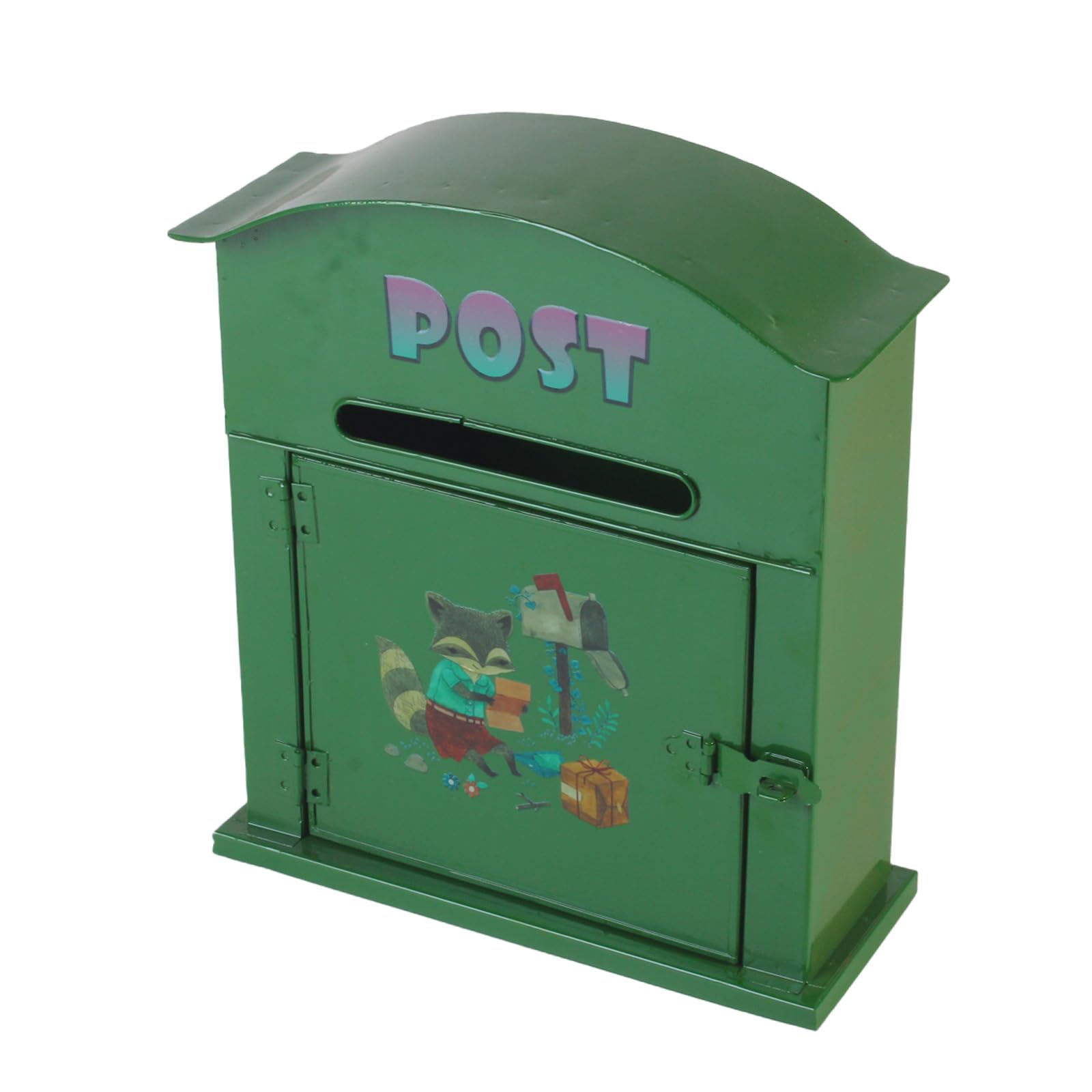 Boîte aux lettres murale étanche avec sculpture de renard durable