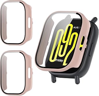 2 Pack for Redmi Watch 5 Active Screen Protector Case