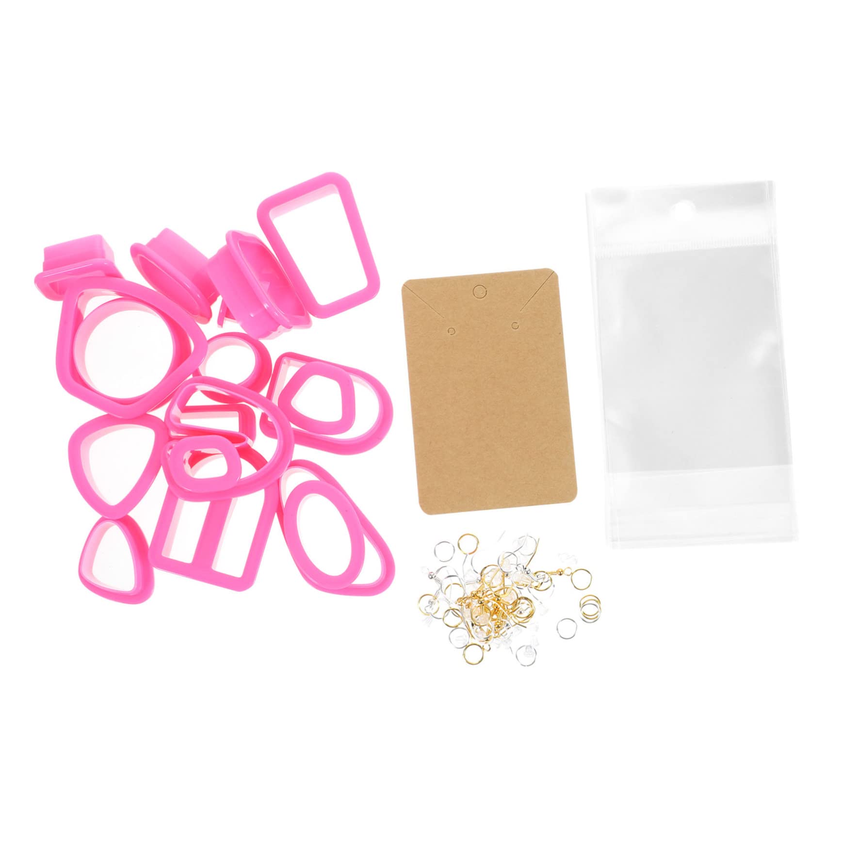 SHINEOFI Kit De Fabrication De Bijoux en Pâte Polymère 4 Ensembles Moules Emporte-pièces Et Outils pour Débutants