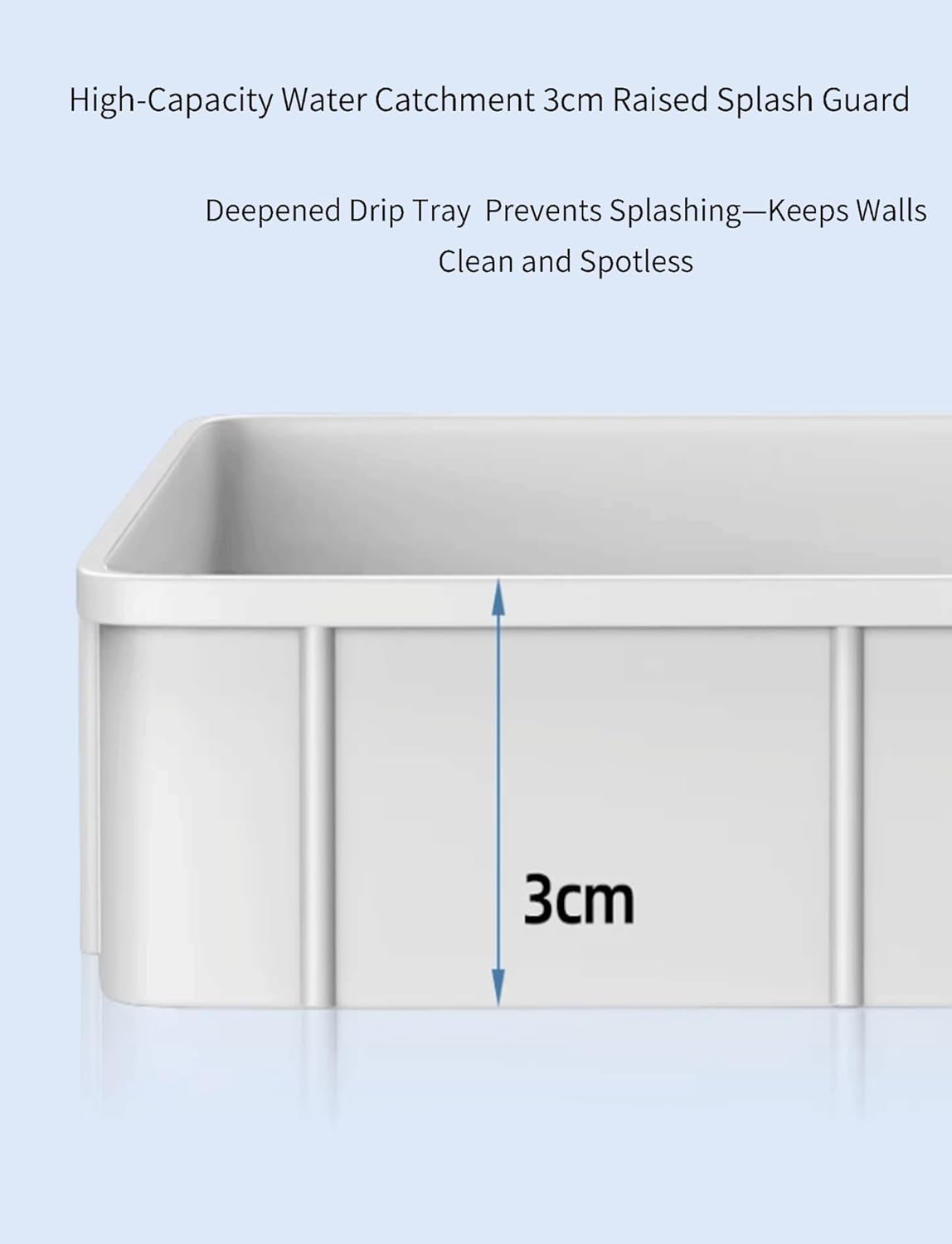 Condensate Drain Pan Plastic Drip Tray, with Drain Tubing Air Conditioner Indoor/Outdoor Unit Water Collecting and Drainage Pan(300cm,80x32.5x3cm)