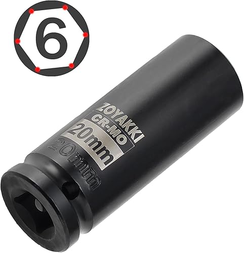 Miniatura 289 de Enchufe de impacto de 6 PT de 1/2" x 0.827 in de profundidad, CR-MO, 1/2 pulgada de accionamiento de 6 puntos para una fácil extracción