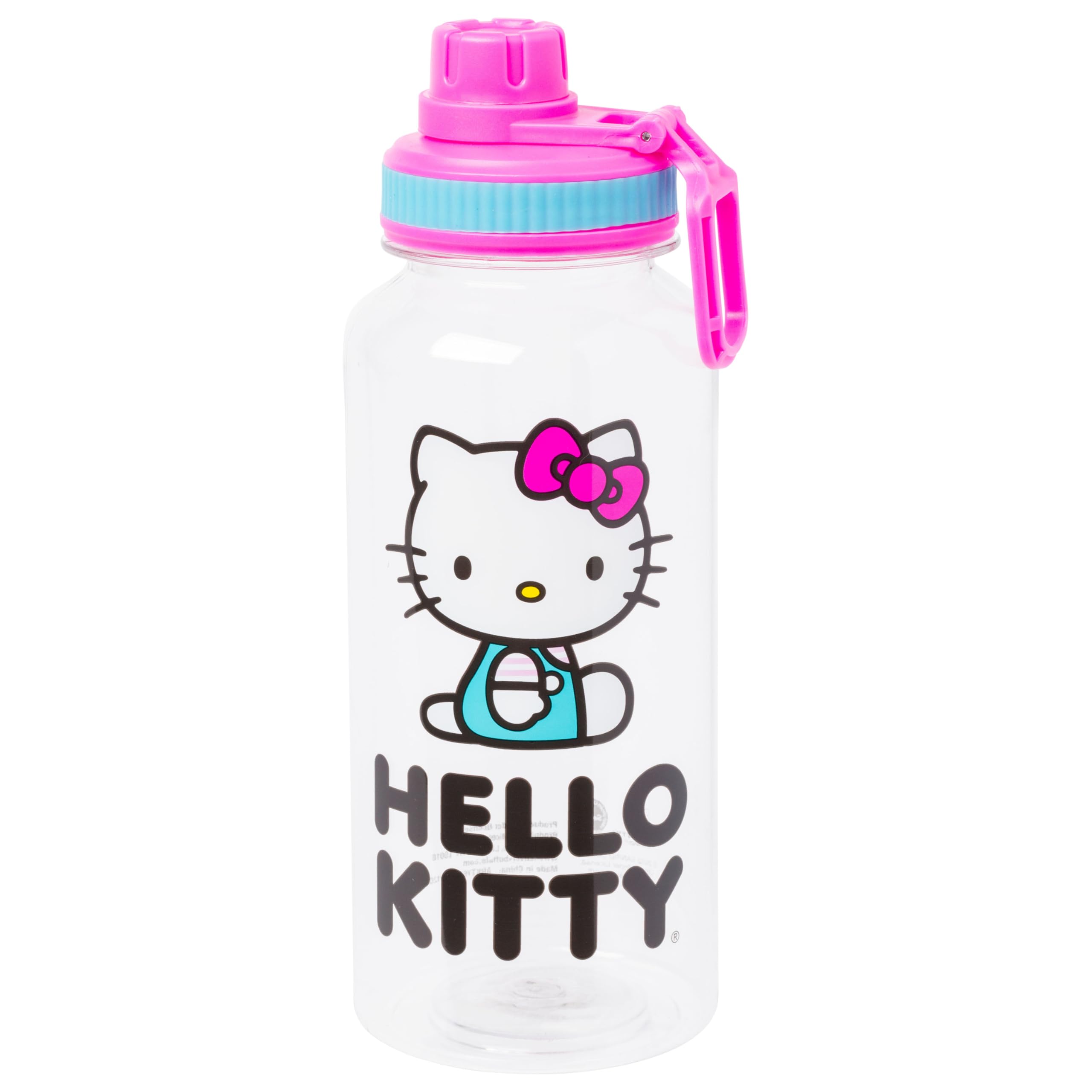 Bouteille Hello Kitty à bec tournant étanche Silver Buffalo plastique grand format