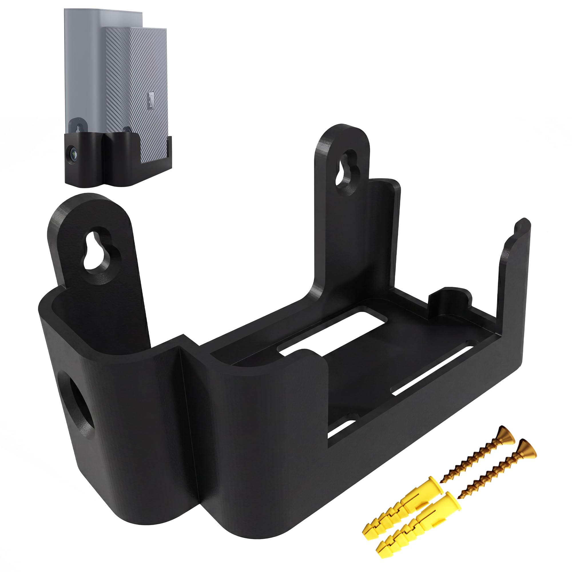 NEWZEROL Wandhalterung für Telekom Router Speedport 7, Kabelmanagement & optimierter Hitzeableitung, Hergestellt aus Hochwertigkunststoff, Platzsparend & Stabil Wi-Fi 7 Glasfaser-Modem Halter -Schwarz