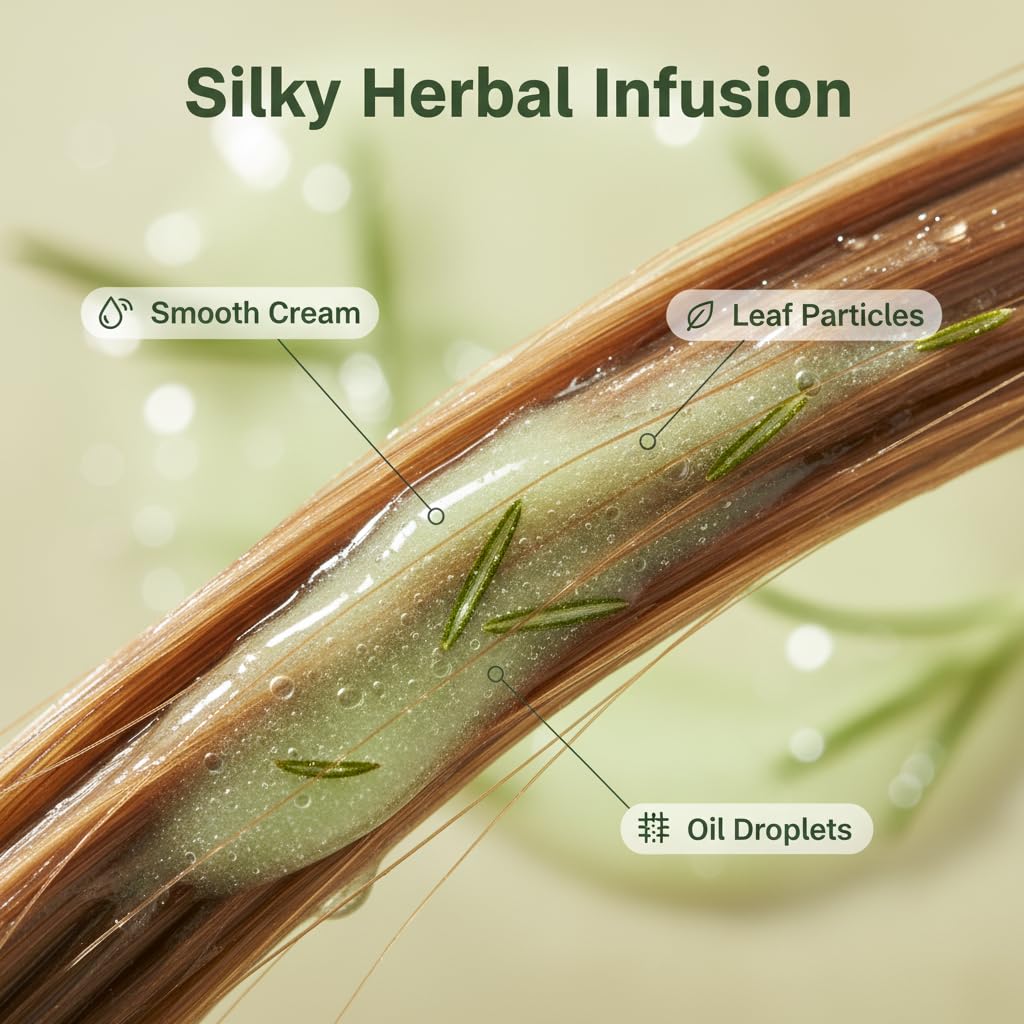 300ml Rosemary-Infused Hair Conditioner | Hydrate with Hyaluronic Acid, Detangle & Nourish All Hair Types Soften & Revitalize Hair - Image 3