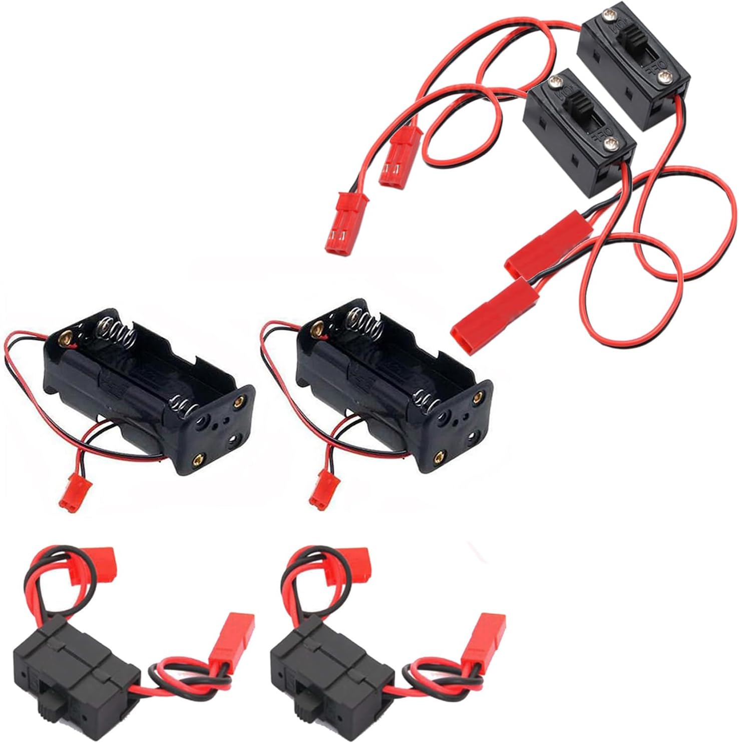 Amazon.com: On/Off Power Switch Battery Receiver & 4 Cell AA Battery ...