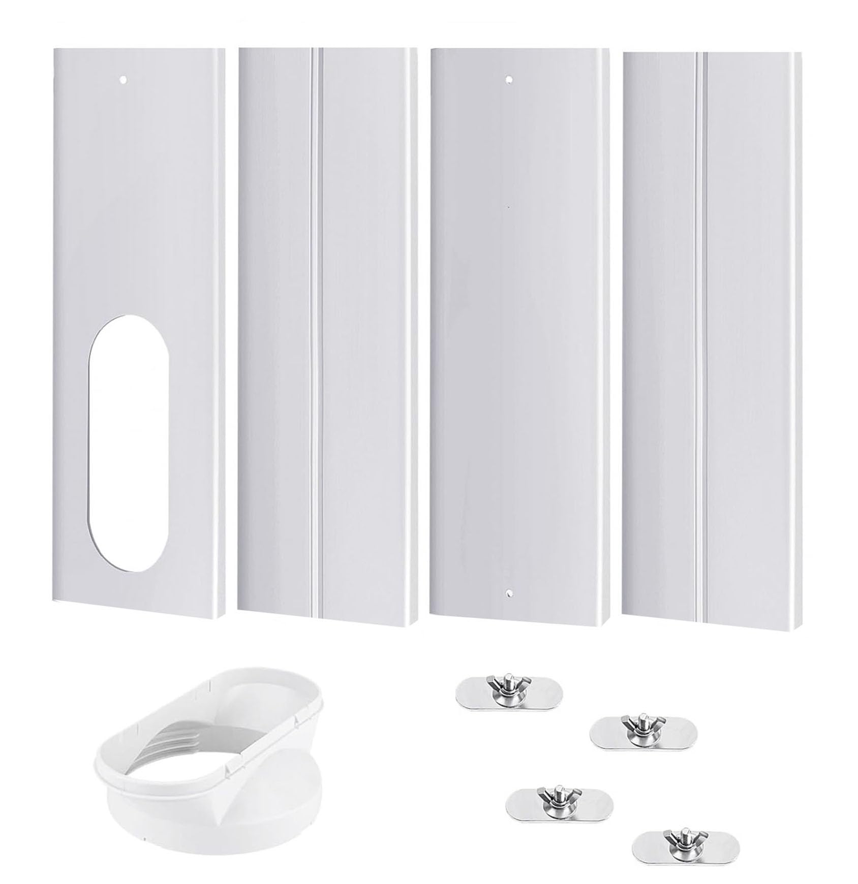 Sliding Window Seal | Mobile Air Conditioner PVC Seal Bracket | Multipurpose Window Vent, Suitable for Portable A/C with 5.9" Hoses