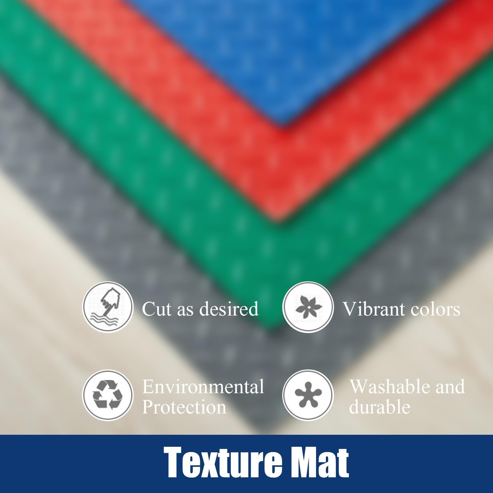 Tappeto PVC Texture Diamante, Tappeto Antiscivolo Tagliabile