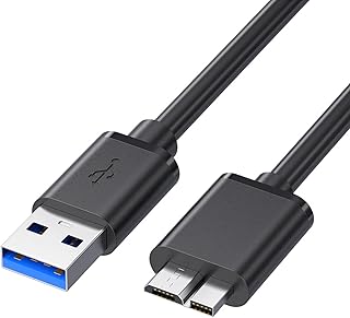 USB3.0 MicroB USBケーブル タイプAオス - マイクロタイプBオス 高速転送と急速充電 外付けHDD SSD Blu-ray BDドライブ デジカメ Galaxy Note3 S5などに対応 1M [並行輸入品]