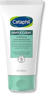 Cetaphil Face Moisturizer, Gentle Clear Mattifying Acne Moisturizer With 0.5% Salicylic Acid, Hydrates and Treats Sensitiv...