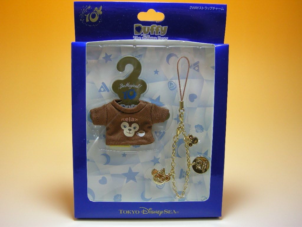 Amazon ダッフィー シェリーメイ10マジカルトップスtシャツ2wayストラップチャーム Relax ブラウン ディズニーシー限定 ぬいぐるみ おもちゃ