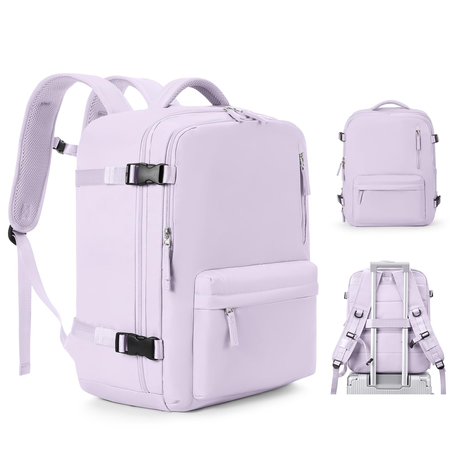 BJLFS Borse da Cabina per Ryanair 40×20×25 Bagaglio a Mano Easyjet 45×36×20 Borsa Zaino da Viaggio, Zaino da trekking,Zaino Casual per laptop da 14 pollici per scuola
