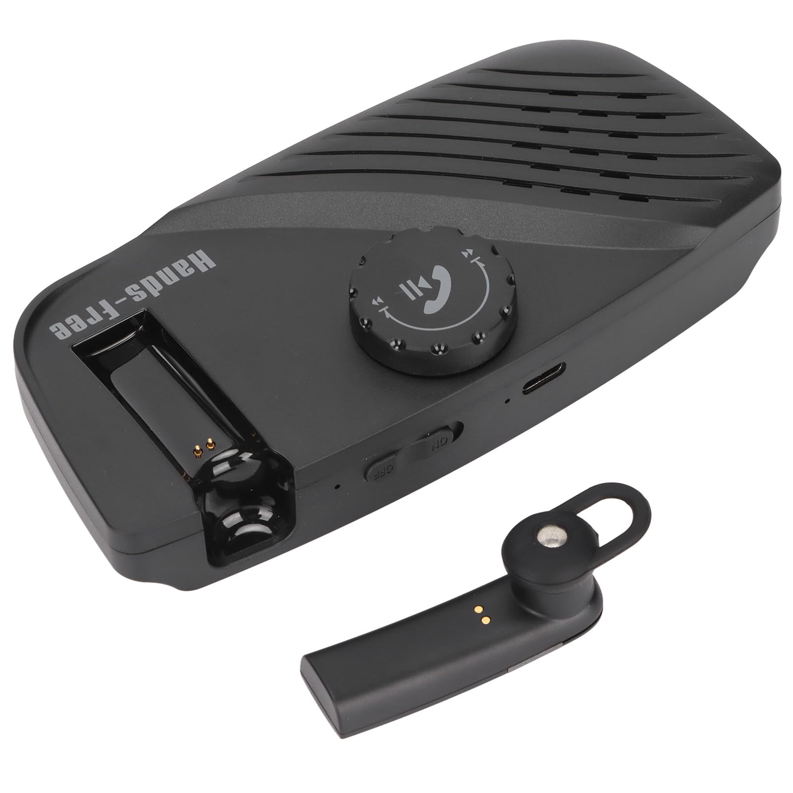 Bewinner Vivavoce per Auto Bluetooth 5.0 con Cancellazione del Rumore e Connessione Multipunto, Kit Altoparlanti Vivavoce per Chiamate Chiare, Suono Stereo Ad Alta Definizione, Supporto per Aletta