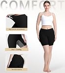 sellto 4 Pack Boy Shorts Underwear for Women Cotton Anti Chafing Slip Shorts for Under Dress Soft Leggings Boxer Biker Shorts