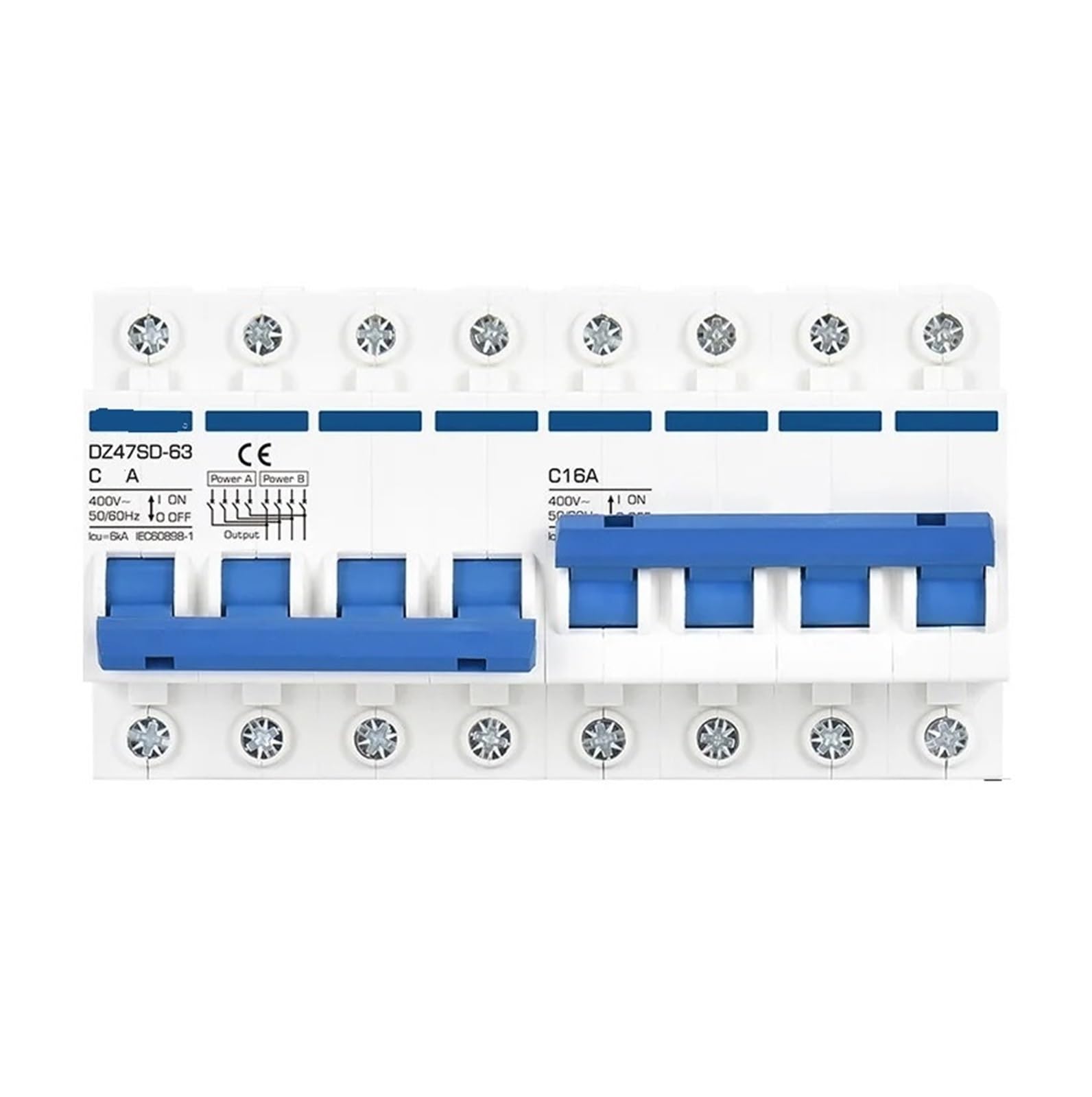 Disjoncteur de verrouillage et commutateur 4P 380V inverseur source