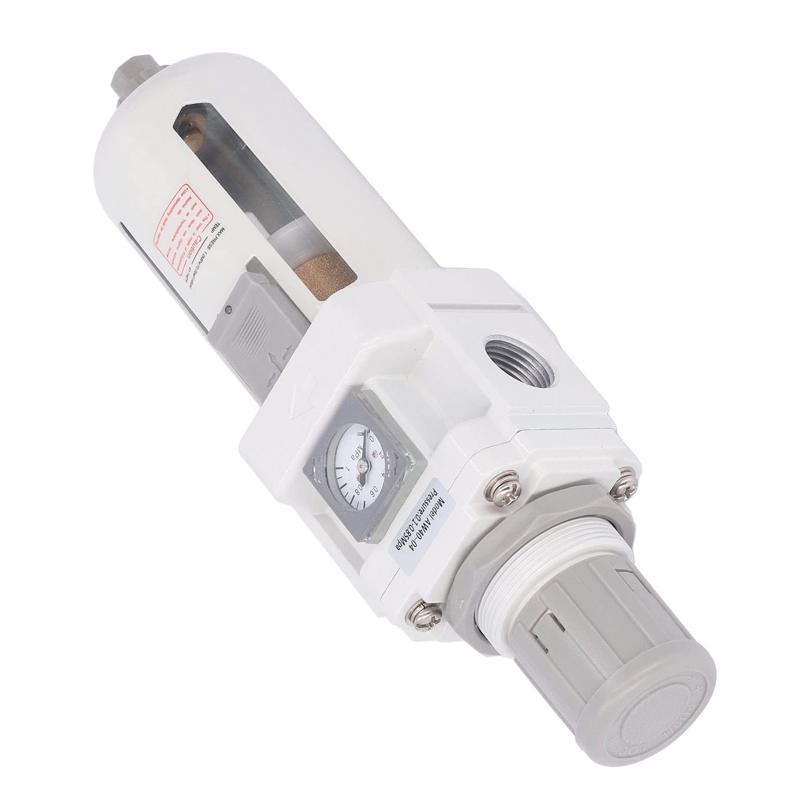 Regulador de filtro de aire con puerto G1/2 pulgadas, presión de funcionamiento de 0,1 a 0,85 Mpa, drenaje de agua automático, filtro de aire del compresor para sistemas
