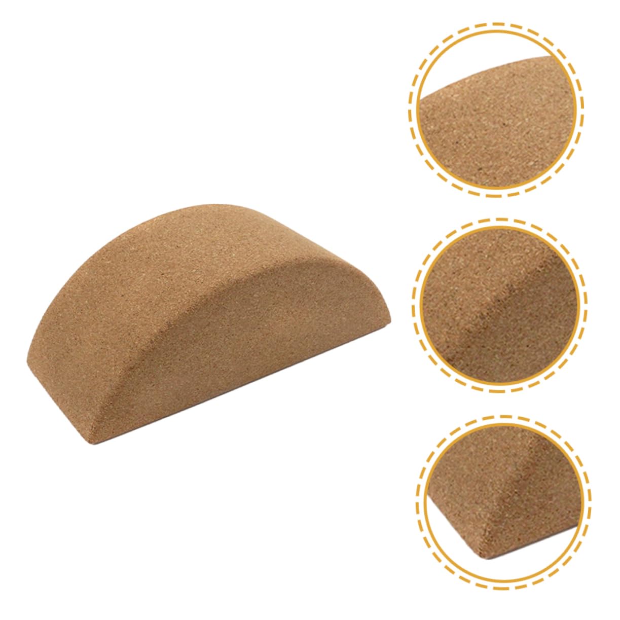 BRIGHTFUFU Wear Resistant Yoga Training Brick Durable Cork Balance Block for Core Muscle Strengthening and Flexibility for Yoga Pilates and Stretching Exercises